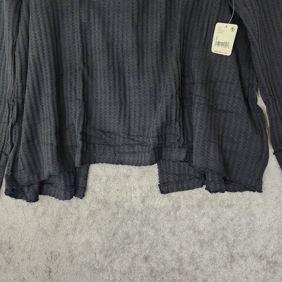 NWT Free People Juicy S Long sleeve Thermal Cowl neck Open Back Sweater Women's - Picture 8 of 13